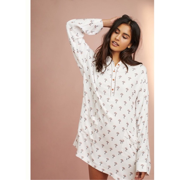 Anthropologie Other - ANTHROPOLOGIE BRUSHED V-NECK SLEEP SHIRT